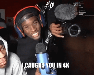 Caught In 4K Happy Black Guy GIF