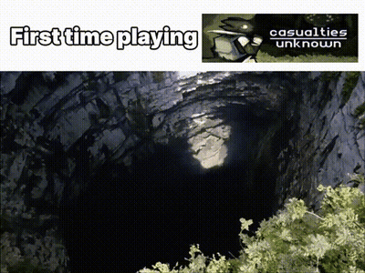 Cave First Time Playing GIF