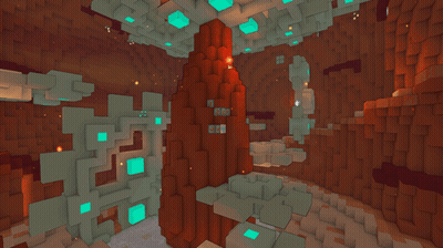 Cave With Red Pillar GIF