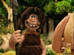 Caveman Dug Selfie With Thumbs Up GIF