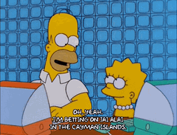 Cayman Islands Homer Simpson GIF