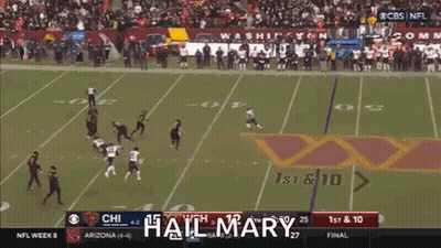 CBS Football Game Hail Mary GIF