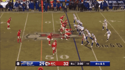 CBS Football Game Score 29-32 GIF