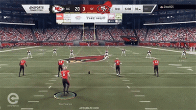 CBS NFL Broadcast Football On Field GIF