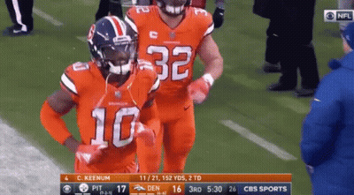 CBS Sports Broncos Vs Pittsburgh Steelers Football GIF