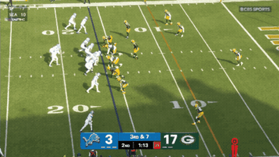 CBS Sports Detroit Lions Vs Green Bay Packers Football GIF