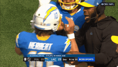 CBS Sports Football Game With Herbert GIF