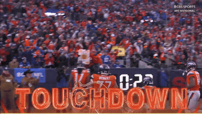 CBS Sports Football Touchdown Ad GIF