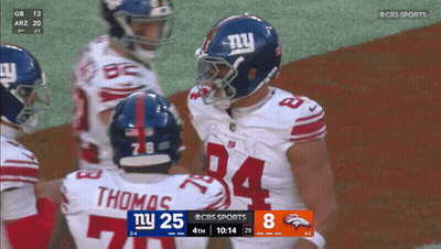CBS Sports New York Giants Vs Denver Broncos GIF