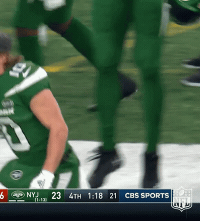CBS Sports NY Jets Vs Green Bay Packers Football GIF