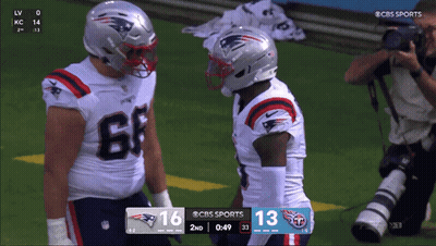 CBS Sports Patriots Vs Titans Football GIF