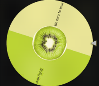 CD With Kiwi Saying Be Nice To Kiwi GIF