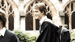 Cedric Diggory Approaching Harry Potter GIF