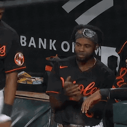 Cedric Mullins Uppercut Punch In Air GIF