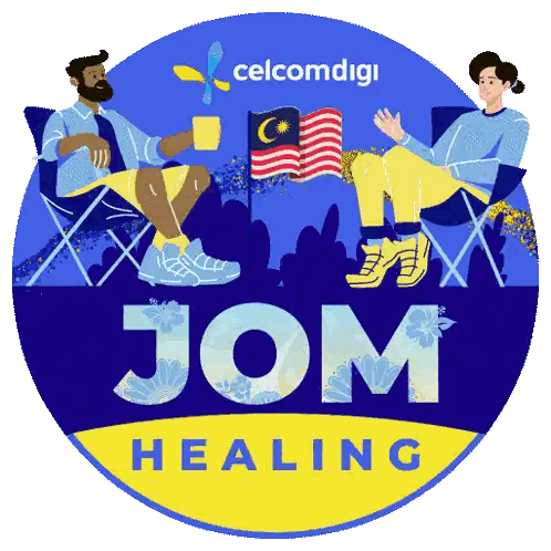 CelcomDigi Healing Logo Sticker