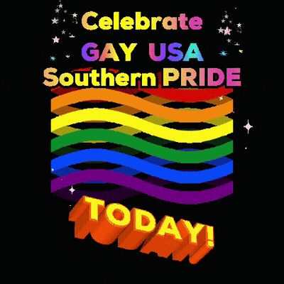 Celebrate Gay USA Southern Pride Poster GIF