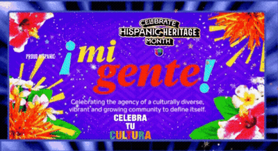 Celebrate Hispanic Heritage Month Poster GIF