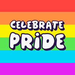Celebrate Pride Rainbow Flag Bisexual GIF