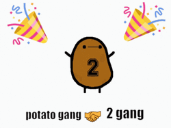 Celebrating 2 Hot Potato Gang GIF