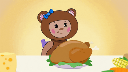 Celebrating Thanksgiving Together As Family GIF