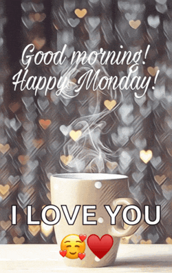 Celestra Monday Coffee Hearts Meme GIF