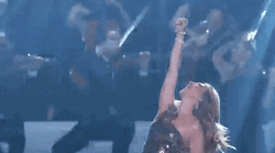 Celine Dion After Performance Spotlight GIF