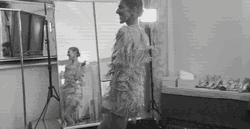Celine Dion Dancing In Mirror GIF