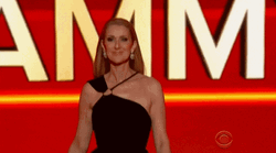 Celine Dion Walking In Grammys GIF