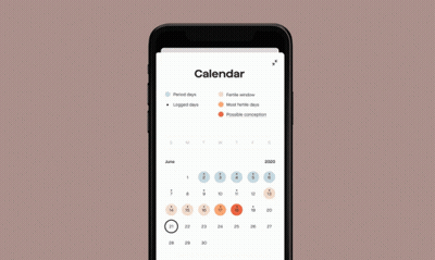 Cell Phone Displaying July 2020 Calendar GIF