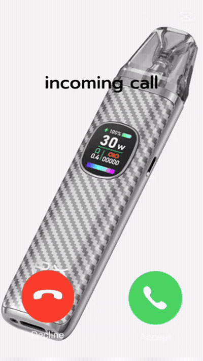 Cell Phone Screen Incoming Call From 30W Device GIF