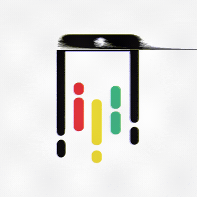 Cell Phone With Red Yellow Green Exclamation Point GIF