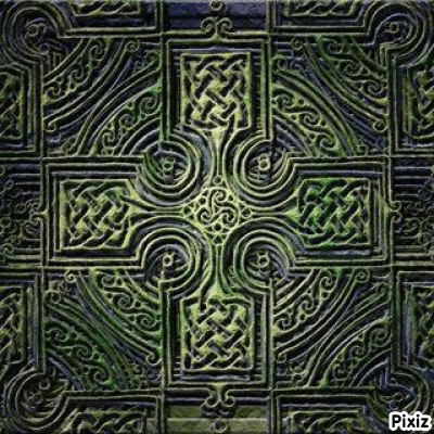 Celtic Cross With Maze GIF