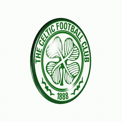 Celtic Football Club Logo On Green White Ball GIF