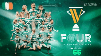 Celtic TV Poster With Players GIF