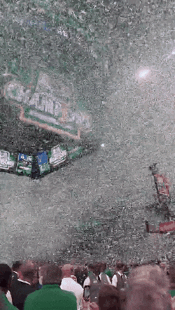 Celtics Confetti Boston Celtics Champions GIF