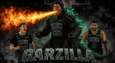 Celtics Gorilla With Flames From Mouth GIF