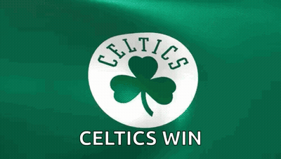 Celtics Logo With Shamrock GIF