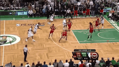 Celtics Vs Boston Bruins Basketball Game GIF