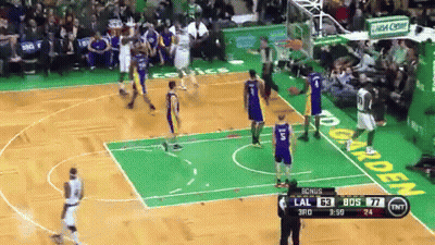 Celtics Vs Lakers Basketball Game On TNT GIF