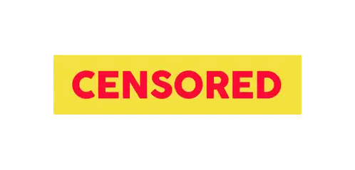 Censored Sign In Red Sticker