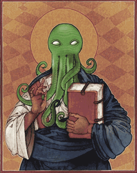 Cephalopod Head Cthulhu Prophet Parody GIF