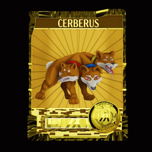 Cerberus Card With Dog Picture GIF