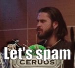 Ceruos Let's Spam Tapping GIF