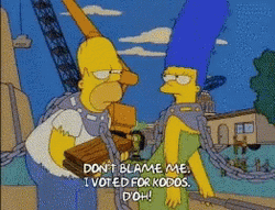 Chained Lisa And Homer Simpson Doh  GIF