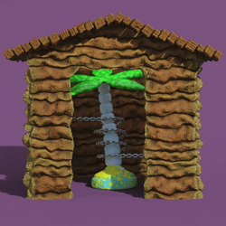 Chained Palm Tree Digital Arts GIF