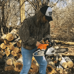 Chainsaw Epic Fail Oak Wood GIF