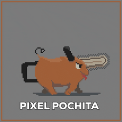 Chainsaw Man Angry Pixxel Pochita GIF