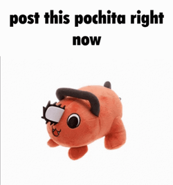Chainsaw Man Pochita Post Right Now GIF