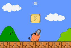 Chainsaw Man Pochita Super Mario Game GIF