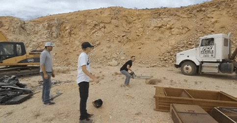 Chainsaw Quarry Open Pit Mine GIF